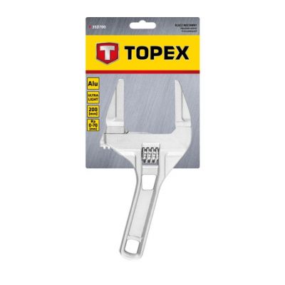 Klucz nastawny aluminiowy 200 mm, zakres 0-70 mm 35D700 TOPEX (35D700)