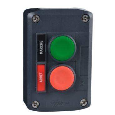 Harmony XALD Ciemnoszara stacja zielone/czerwone przyciski fi22 powrót sprężynowy XALD211H7 XALD211H7 SCHNEIDER (XALD211H7)