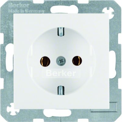 BERKER B.X/S.1 Gniazdo SCHUKO z uziemieniem biały 47438989 HAGER (47438989)
