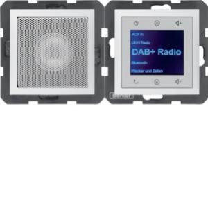 Berker B.Kwadrat/B.3/B.7 B.x Radio Touch podtynkowe DAB+ z głośnikiem biały mat 29809909 HAGER (29809909)