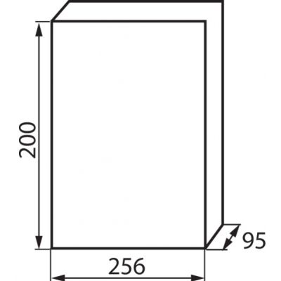 Rozdzielnica modułowa 1x12 natynkowa IP40 IK06 N+PE II klasa drzwi transparentne szare DB112S 1X12P/SMD biała 3833 KANLUX (3833)