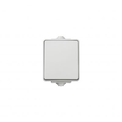 TEKNO IP65GR Łącznik natynkowy pojedynczy/schodowy - uniwersalny IP65 biały KANLUX (39220)