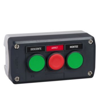 Harmony XALD Stacja sterująca ciemnoszara zielony/czerwony/zielony przycisk fi22 XALD321 XALD321 SCHNEIDER (XALD321)