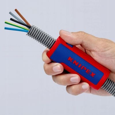 Obcinak do rur falistych KNIPEX TwistCut bez noża do ściągania izolacji 90 22 02 SB (90 22 02 SB)