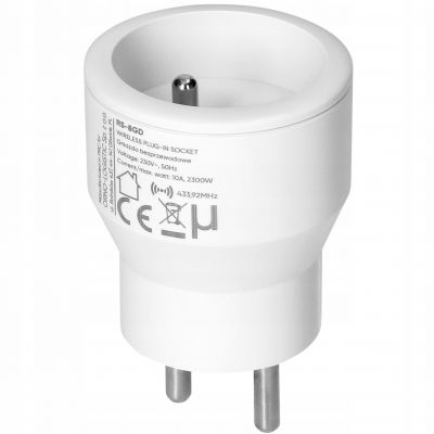 Zestaw bezprzewodowych gniazd MINI sterowanych pilotem 3+1 2300W ORNO (RS-8)