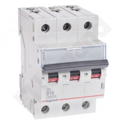 Wyłącznik Nadprądowy 3P B16A 6kA AC S303 TX3 403402 LEGRAND (403402)