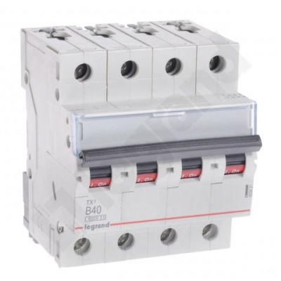 Wyłącznik Nadprądowy S 304 4P B40A 6kA TX3 403421 LEGRAND (403421)