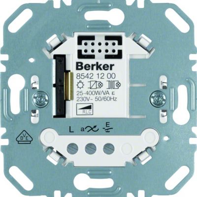 BERKER one.platform Uniwersalny ściemniacz przyciskowy pojedynczy mechanizm 85421200 HAGER (85421200)