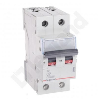 Wyłącznik Nadprądowy S 312 2P C2A 10000A TX3 404198 LEGRAND (404198)