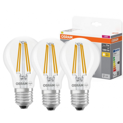 Żarówka LED /3szt./ E27 7,5W=75W 1055lm 2700K ciepła biel OSRAM (4058075592414)