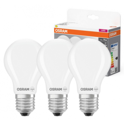 Żarówka LED /3szt./ A60 E27 7,5W=75W 1055lm 2700K ciepła biel OSRAM (4058075592490)