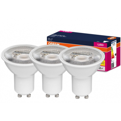 Żarówka LED /3szt./ Reflektor GU10 2,8W=35W 230lm 2700K ciepła biel 60st OSRAM (4058075600034)