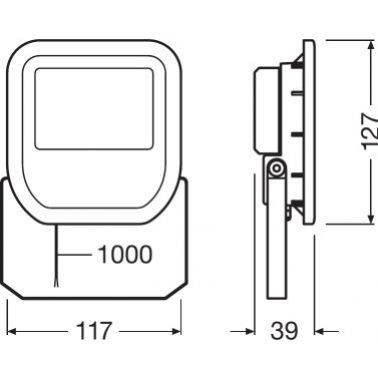 NAŚWIETLACZ LED FLOODLIGHT 10W 3000K IP65 WH 4058075810938 LEDVANCE (4058075810938)