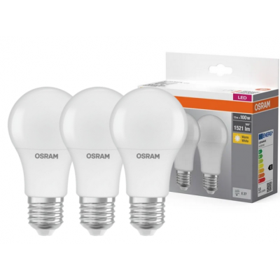 Żarówka LED /3szt./ E27 13W=100W 1521lm 2700K ciepła biel 180st OSRAM (4058075819412)