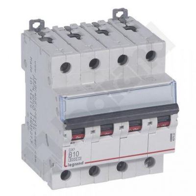 Wyłącznik Nadprądowy S 304 4P B10A 6kA DX3 407622 LEGRAND (407622)