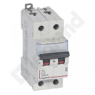 Wyłącznik Nadprądowy S 302 2P C2A 6kA DX3 407793 LEGRAND (407793)
