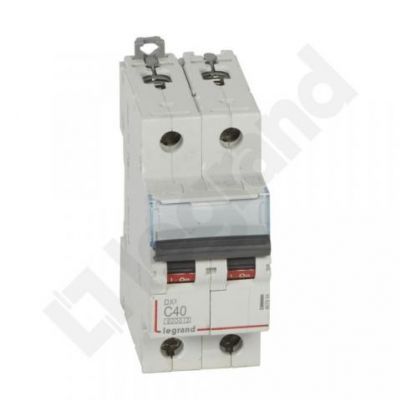 Wyłącznik Nadprądowy S 302 2P C40A 6kA DX3 407804 LEGRAND (407804)