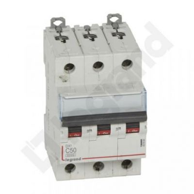 Wyłącznik Nadprądowy S 303 3P C50A 6kA DX3 407864 LEGRAND (407864)
