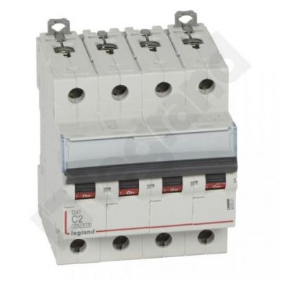 Wyłącznik Nadprądowy S 304 4P C2A 6kA DX3 407921 LEGRAND (407921)
