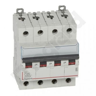 Wyłącznik Nadprądowy S 304 4P C25A 6kA DX3 407930 LEGRAND (407930)