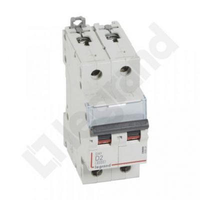 Wyłącznik Nadprądowy S 302 2P D2A 6kA DX3 408024 LEGRAND (408024)