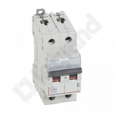 Wyłącznik Nadprądowy S 302 2P D40A 6kA DX3 408035 LEGRAND (408035)