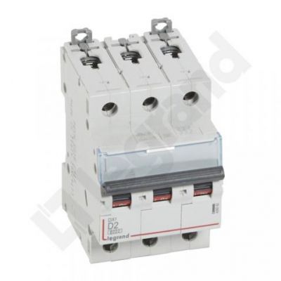 Wyłącznik Nadprądowy S 303 3P D2A 6kA DX3 408082 LEGRAND (408082)