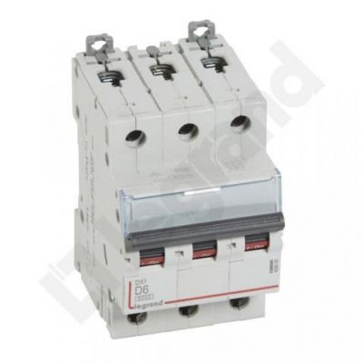 Wyłącznik Nadprądowy S 303 3P D6A 6kA DX3 408085 LEGRAND (408085)