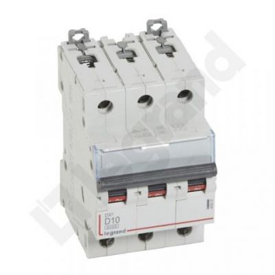 Wyłącznik Nadprądowy S 303 3P D10A 6kA DX3 408087 LEGRAND (408087)
