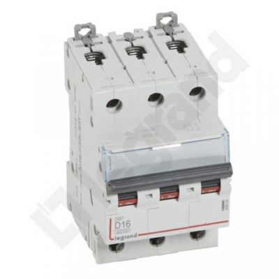 Wyłącznik Nadprądowy S 303 3P D16A 6kA DX3 408089 LEGRAND (408089)