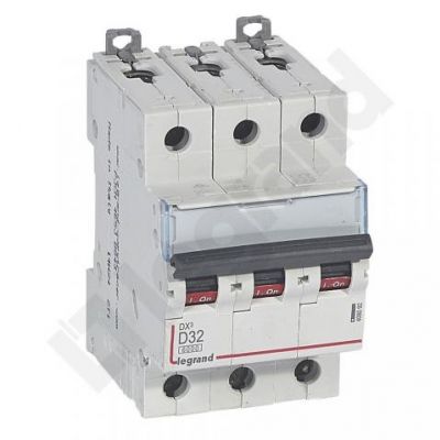 Wyłącznik Nadprądowy S 303 3P D32A 6kA DX3 408092 LEGRAND (408092)