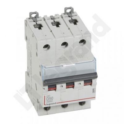 Wyłącznik Nadprądowy S 303 3P D50A 6kA DX3 408094 LEGRAND (408094)