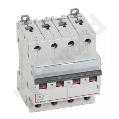 Wyłącznik Nadprądowy S 304 4P D40A 6kA DX3 408151 LEGRAND (408151)
