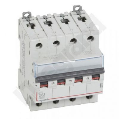 Wyłącznik Nadprądowy S 304 4P D63A 6kA DX3 408153 LEGRAND (408153)