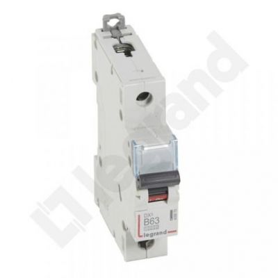 Wyłącznik Nadprądowy S 311 1P B63A 10000A DX3 408878 LEGRAND (408878)