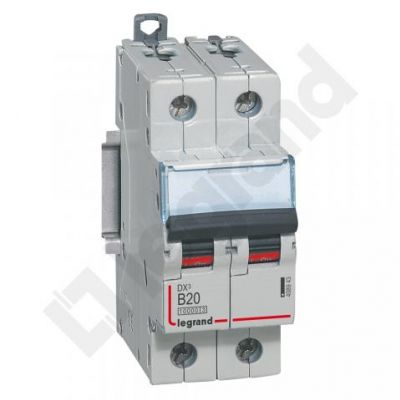 Wyłącznik Nadprądowy S 312 2P B20A 10000A DX3 408943 LEGRAND (408943)