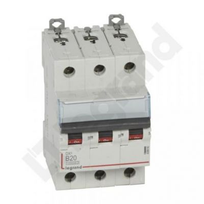 Wyłącznik Nadprądowy S 313 3P B20A 10000A DX3 408992 LEGRAND (408992)