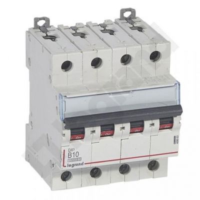 Wyłącznik Nadprądowy S 314 4P B10A 10000A DX3 409063 LEGRAND (409063)