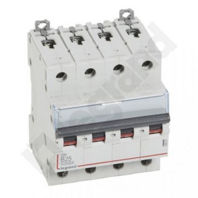Wyłącznik Nadprądowy S 314 4P B25A 10000A DX3 409067 LEGRAND (409067)