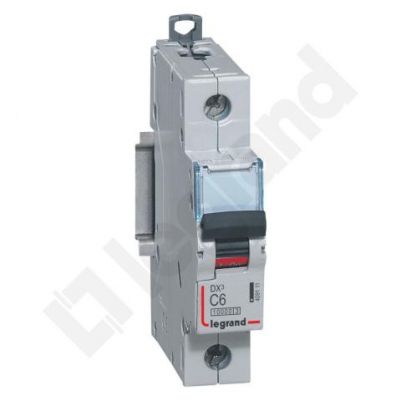 Wyłącznik Nadprądowy S 311 1P C6A 10000A DX3 409111 LEGRAND (409111)