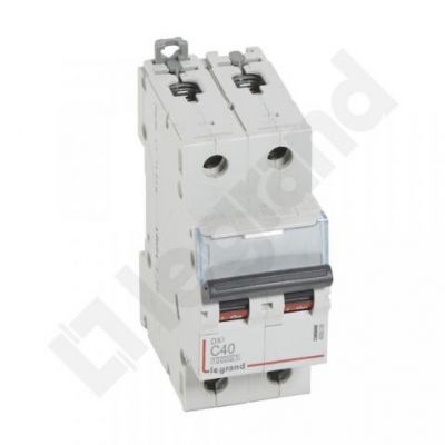 Wyłącznik Nadprądowy S 312 2P C40A 10000A DX3 409206 LEGRAND (409206)