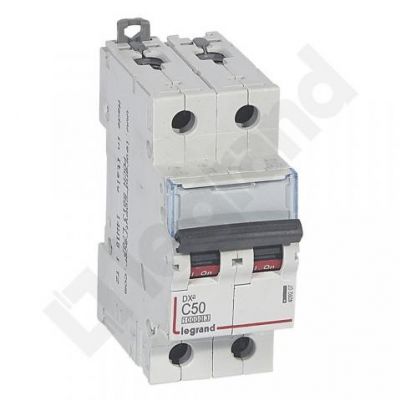 Wyłącznik Nadprądowy S 312 2P C50A 10000A DX3 409207 LEGRAND (409207)