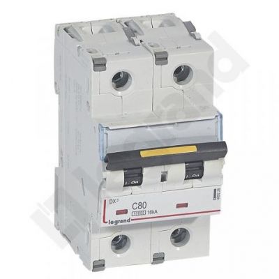 DX3 16 Ka Wyłącznik Dwubiegunowy 80A 409228 LEGRAND (409228)