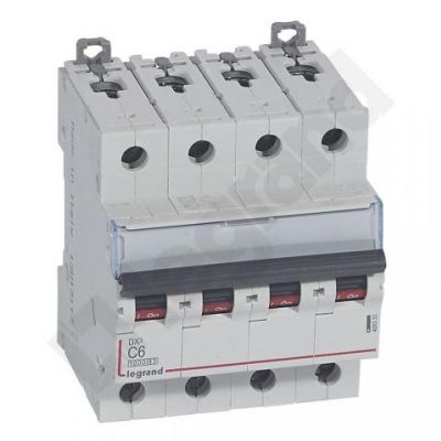 Wyłącznik Nadprądowy S 314 4P C6A 10000A DX3 409333 LEGRAND (409333)