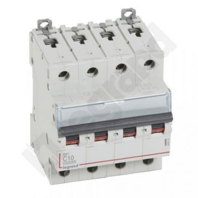 Wyłącznik Nadprądowy S 314 4P C10A 10000A DX3 409334 LEGRAND (409334)