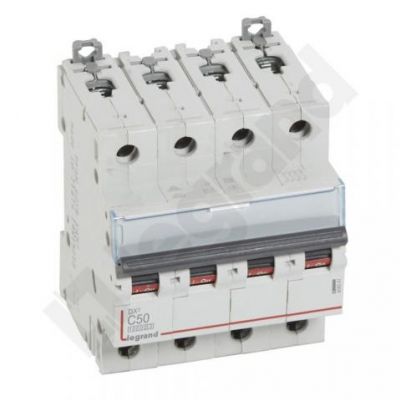 Wyłącznik Nadprądowy S 314 4P C50A 10000A DX3 409341 LEGRAND (409341)