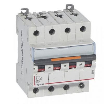 Wyłącznik Nadprądowy S324 C20 4P 20A 25Ka DX3 409795 LEGRAND (409795)