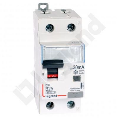 Wyłącznik Różnicowo-Nadprądowy 2P 25A B 0,03A Typ AC P312 DX3 410923 LEGRAND (410923)