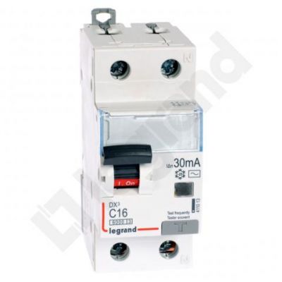 Wyłącznik Różnicowo-Nadprądowy 2P 16A C 0,03A Typ AC P312 DX3 411013 LEGRAND (411013)