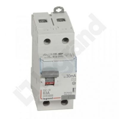 Wyłącznik Różnicowoprądowy P 302 2P 63A 30Ma Typ AC DX3 411506 LEGRAND (411506)